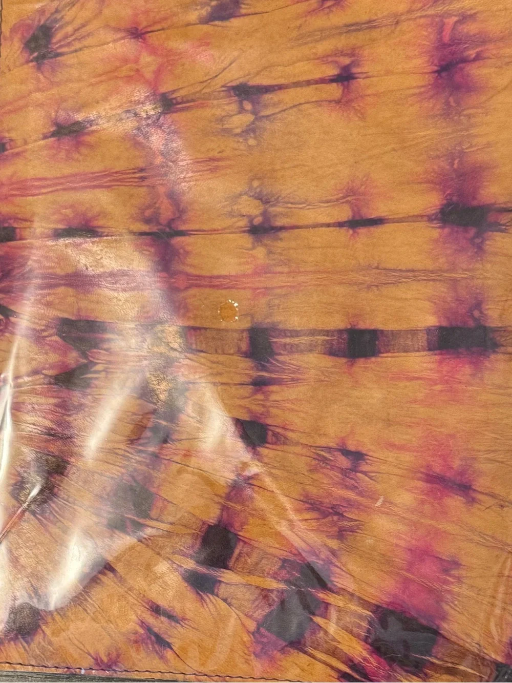 NWT Leather IPad Thin Case Pin & Purple Tye Dye